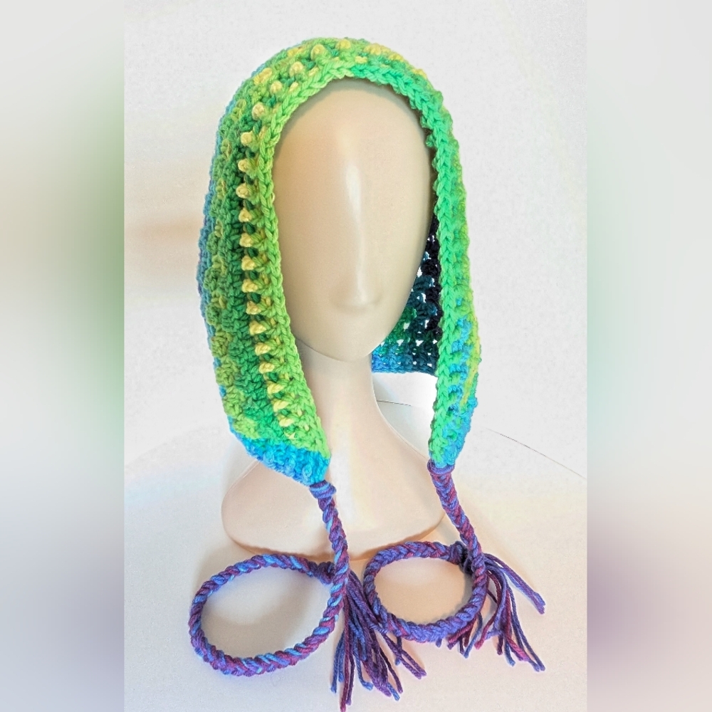 NEW, Crochet hood, handmade